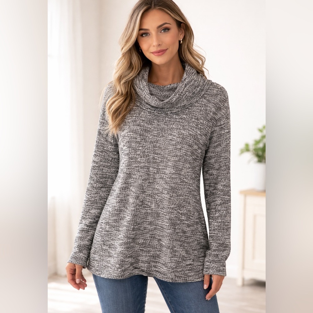 Merona Gray Cowl Neck Sweater